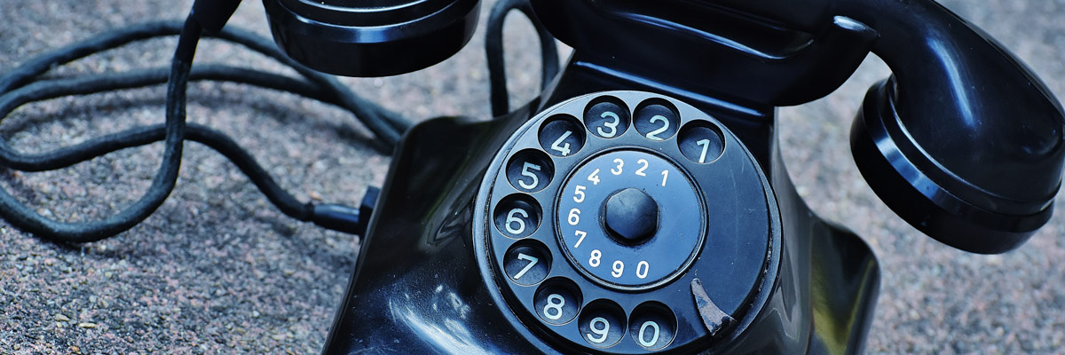 Altes Wählscheibentelefon